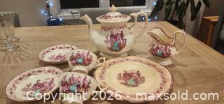MaxSold Auction: Queen Victoria And Albert Copper and Pink Lustre Tea Set - Almonte (Ontario, Canada) SELLER MANAGED Downsizing Online Auction - River Road