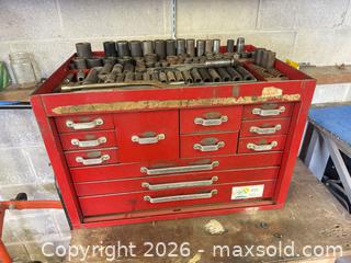 MaxSold Auction: Red workshop tool chest  - Almonte (Ontario, Canada) SELLER MANAGED Downsizing Online Auction - River Road