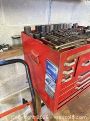 MaxSold Auction: Red workshop tool chest  - Almonte (Ontario, Canada) SELLER MANAGED Downsizing Online Auction - River Road