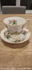 MaxSold Auction: Royal Albert Road To The Isles Thistle Cup And Saucer - Almonte (Ontario, Canada) SELLER MANAGED Downsizing Online Auction - River Road
