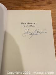 MaxSold Auction: Signed Jean Béliveau “my life in hockey” dust jacket hard cover book - Almonte (Ontario, Canada) SELLER MANAGED Downsizing Online Auction - River Road