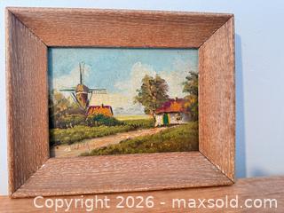 MaxSold Auction: Signed original farmhouse oil painting on board  - Almonte (Ontario, Canada) SELLER MANAGED Downsizing Online Auction - River Road
