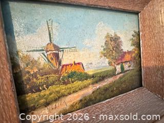 MaxSold Auction: Signed original farmhouse oil painting on board  - Almonte (Ontario, Canada) SELLER MANAGED Downsizing Online Auction - River Road