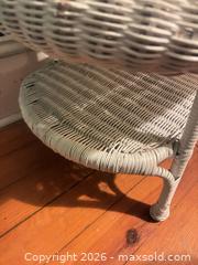 MaxSold Auction: White wicker coffee table  - Almonte (Ontario, Canada) SELLER MANAGED Downsizing Online Auction - River Road
