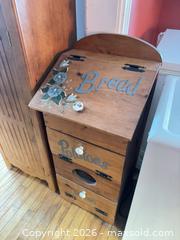 MaxSold Auction: Wooden Bread and onion storage box  - Almonte (Ontario, Canada) SELLER MANAGED Downsizing Online Auction - River Road