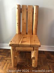MaxSold Auction: Rustic Log Chair  - Vaughan (Ontario, Canada) SELLER MANAGED Downsizing Online Auction - Andy Crescent