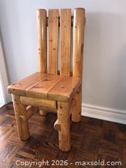 MaxSold Auction: Rustic Log Chair  - Vaughan (Ontario, Canada) SELLER MANAGED Downsizing Online Auction - Andy Crescent