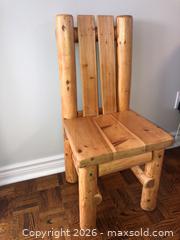 MaxSold Auction: Rustic Log Chair  - Vaughan (Ontario, Canada) SELLER MANAGED Downsizing Online Auction - Andy Crescent