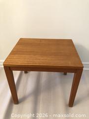 MaxSold Auction: Teak End Table  - Vaughan (Ontario, Canada) SELLER MANAGED Downsizing Online Auction - Andy Crescent
