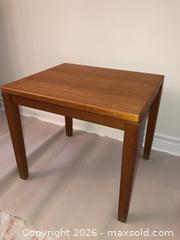 MaxSold Auction: Teak End Table  - Vaughan (Ontario, Canada) SELLER MANAGED Downsizing Online Auction - Andy Crescent