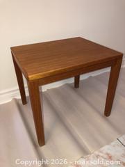 MaxSold Auction: Teak End Table  - Vaughan (Ontario, Canada) SELLER MANAGED Downsizing Online Auction - Andy Crescent