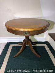 MaxSold Auction: Vintage Drum Side Table - Vaughan (Ontario, Canada) SELLER MANAGED Downsizing Online Auction - Andy Crescent