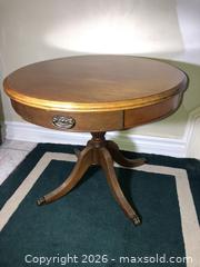 MaxSold Auction: Vintage Drum Side Table - Vaughan (Ontario, Canada) SELLER MANAGED Downsizing Online Auction - Andy Crescent