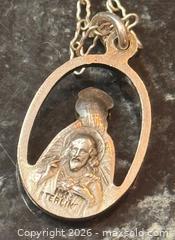 MaxSold Auction: Antique Sterling Silver 925 Oval Virgin Mary Reverse  Jesus Religious Medal Necklace - Pickering (Ontario, Canada) PARTNER MANAGED Estate Sale Online Auction - Granite Court