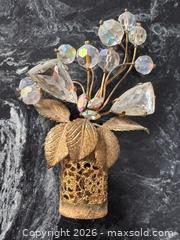 MaxSold Auction: Art Deco Style Mid Century Gold Plated Rhinestone Crystal Perfume Bottle Topper - Pickering (Ontario, Canada) PARTNER MANAGED Estate Sale Online Auction - Granite Court