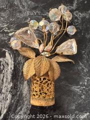 MaxSold Auction: Art Deco Style Mid Century Gold Plated Rhinestone Crystal Perfume Bottle Topper - Pickering (Ontario, Canada) PARTNER MANAGED Estate Sale Online Auction - Granite Court