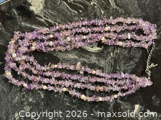 MaxSold Auction: Heavy 4 Multi-Strand Amethyst and Freshwater Pearl Necklace  - Pickering (Ontario, Canada) PARTNER MANAGED Estate Sale Online Auction - Granite Court