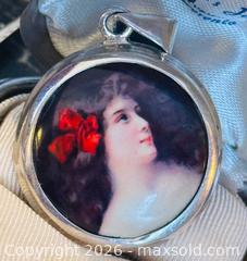 MaxSold Auction: Modern Sterling Silver 925 Victorian-Style Portrait Miniature Pendant Cameo Style - Pickering (Ontario, Canada) PARTNER MANAGED Estate Sale Online Auction - Granite Court