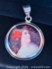 MaxSold Auction: Modern Sterling Silver 925 Victorian-Style Portrait Miniature Pendant Cameo Style - Pickering (Ontario, Canada) PARTNER MANAGED Estate Sale Online Auction - Granite Court