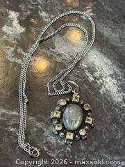 MaxSold Auction: Sterling Silver Labradorite Pendant Necklace with Peridot - Pickering (Ontario, Canada) PARTNER MANAGED Estate Sale Online Auction - Granite Court