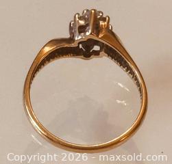 MaxSold Auction: Vintage 10K Yellow Gold Ring with Marquise Center and Halo - Pickering (Ontario, Canada) PARTNER MANAGED Estate Sale Online Auction - Granite Court