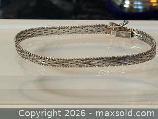 MaxSold Auction: Vintage Italian Italy Riccio Sterling Silver 925 Thick Bracelet  - Pickering (Ontario, Canada) PARTNER MANAGED Estate Sale Online Auction - Granite Court