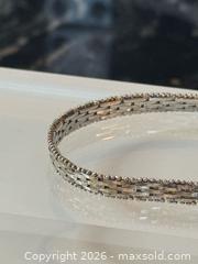 MaxSold Auction: Vintage Italian Italy Riccio Sterling Silver 925 Thick Bracelet  - Pickering (Ontario, Canada) PARTNER MANAGED Estate Sale Online Auction - Granite Court