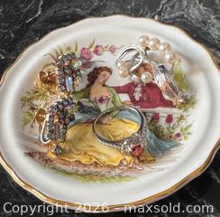 MaxSold Auction: Vintage Sterling Silver Jewelry Lot – Ring, Clip-On Earrings, Pearl Brooch Trinket Plate - Pickering (Ontario, Canada) PARTNER MANAGED Estate Sale Online Auction - Granite Court