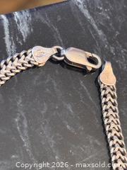 MaxSold Auction: Vintage Sterling Silver Thick  Italian Italy Wheat Chain Bracelet, 7 in, 925 Mens Womens - Pickering (Ontario, Canada) PARTNER MANAGED Estate Sale Online Auction - Granite Court