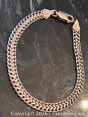 MaxSold Auction: Vintage Sterling Silver Thick  Italian Italy Wheat Chain Bracelet, 7 in, 925 Mens Womens - Pickering (Ontario, Canada) PARTNER MANAGED Estate Sale Online Auction - Granite Court