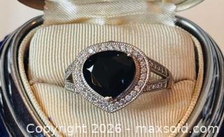MaxSold Auction: Vintage Style Sterling Silver 925 Ring with Black Onyx and Cubic Zirconia - Pickering (Ontario, Canada) PARTNER MANAGED Estate Sale Online Auction - Granite Court