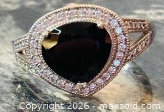 MaxSold Auction: Vintage Style Sterling Silver 925 Ring with Black Onyx and Cubic Zirconia - Pickering (Ontario, Canada) PARTNER MANAGED Estate Sale Online Auction - Granite Court