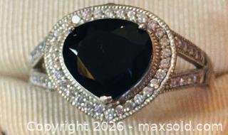 MaxSold Auction: Vintage Style Sterling Silver 925 Ring with Black Onyx and Cubic Zirconia - Pickering (Ontario, Canada) PARTNER MANAGED Estate Sale Online Auction - Granite Court