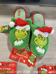 MaxSold Auction: 3 pairs new grinch slippers - Cocoa (Florida, USA) SELLER MANAGED Estate Sale Online Auction - Broadcast Court.