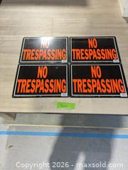 MaxSold Auction: 4HY – KO product no trespassing metal signs - Cocoa (Florida, USA) SELLER MANAGED Estate Sale Online Auction - Broadcast Court.