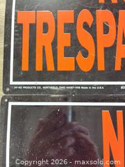 MaxSold Auction: 4HY – KO product no trespassing metal signs - Cocoa (Florida, USA) SELLER MANAGED Estate Sale Online Auction - Broadcast Court.