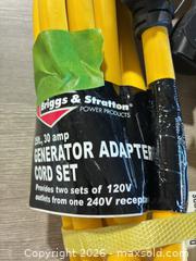 MaxSold Auction: Briggs & Stratton power products, generator adapter cord set - Cocoa (Florida, USA) SELLER MANAGED Estate Sale Online Auction - Broadcast Court.