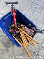 MaxSold Auction: Croquet set bicycle pump folding chairs - Cocoa (Florida, USA) SELLER MANAGED Estate Sale Online Auction - Broadcast Court.