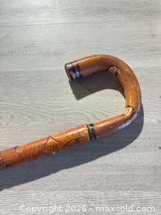 MaxSold Auction: Hand carved wooden cane - Cocoa (Florida, USA) SELLER MANAGED Estate Sale Online Auction - Broadcast Court.