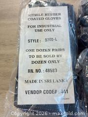 MaxSold Auction: NITRILE rubber coated gloves lot - Cocoa (Florida, USA) SELLER MANAGED Estate Sale Online Auction - Broadcast Court.