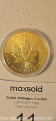 MaxSold Auction: Toy 1 OZ Gold Coin  - Ottawa (Ontario, Canada) SELLER MANAGED Downsizing Online Auction - Pembina Private