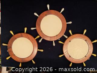 MaxSold Auction: 3 Vintage Ship Wheel photo frames  - Blandford-Blenheim (Ontario, Canada) SELLER MANAGED Downsizing Online Auction -  Harmer Crescent