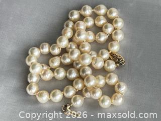 MaxSold Auction: Antique 14kt Cultured Pearl Necklace  - Blandford-Blenheim (Ontario, Canada) SELLER MANAGED Downsizing Online Auction -  Harmer Crescent