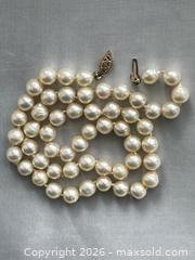 MaxSold Auction: Antique 14kt Cultured Pearl Necklace  - Blandford-Blenheim (Ontario, Canada) SELLER MANAGED Downsizing Online Auction -  Harmer Crescent