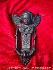 MaxSold Auction: Antique Cast Iron Cherub Knocker  - Blandford-Blenheim (Ontario, Canada) SELLER MANAGED Downsizing Online Auction -  Harmer Crescent