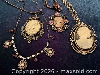 MaxSold Auction: Cameo Necklaces  - Blandford-Blenheim (Ontario, Canada) SELLER MANAGED Downsizing Online Auction -  Harmer Crescent