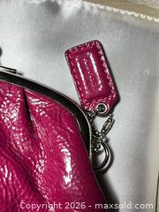 MaxSold Auction: Coach Patent Leather Kiss Lock Pouch - Blandford-Blenheim (Ontario, Canada) SELLER MANAGED Downsizing Online Auction -  Harmer Crescent