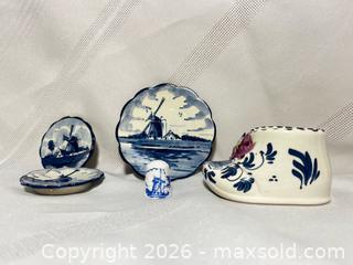 MaxSold Auction: Delft porcelain lot  - Blandford-Blenheim (Ontario, Canada) SELLER MANAGED Downsizing Online Auction -  Harmer Crescent