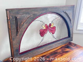 MaxSold Auction: Large Antique Framed Stained Glass  - Blandford-Blenheim (Ontario, Canada) SELLER MANAGED Downsizing Online Auction -  Harmer Crescent