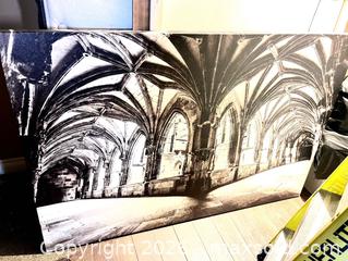 MaxSold Auction: Large Canvas Gothic Architecture Print  - Blandford-Blenheim (Ontario, Canada) SELLER MANAGED Downsizing Online Auction -  Harmer Crescent